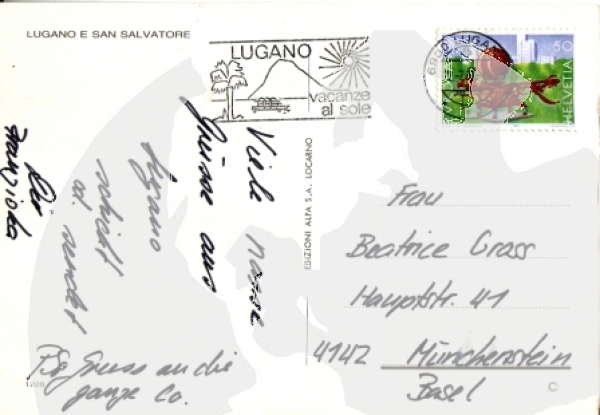 Lugano - CH 1987 95 001 ●
